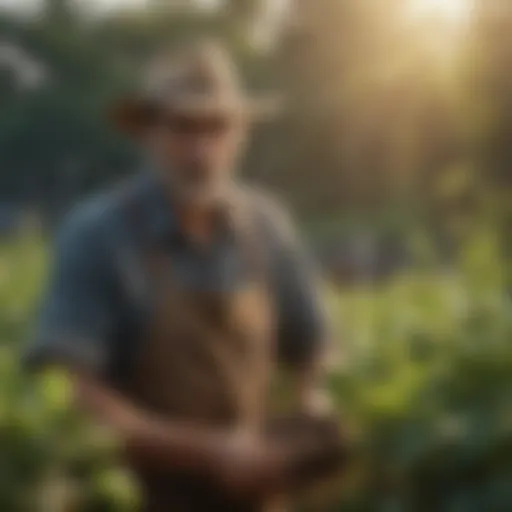 Organic farming practices showcasing natural cultivation methods
