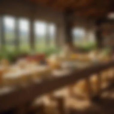 Sustainable Cheese Production A picturesque farm setting where cheese production takes place, emphasizing sustainable agricultural practices.