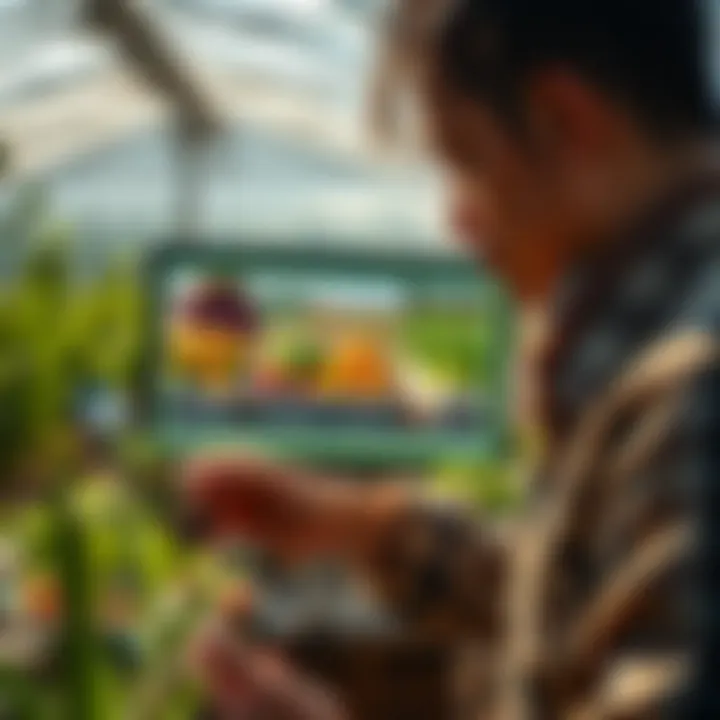 An interactive online agricultural course interface