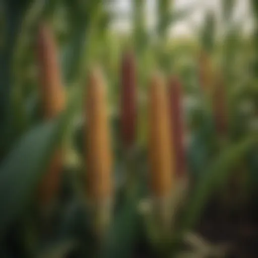 A field of Brevant Seed Corn showcasing diverse hybrids flourishing in varying weather conditions.