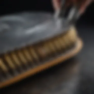 Detailed Examination of Rotary Cutter Blade Close-up view of a rotary cutter blade highlighting its sharpness and design.