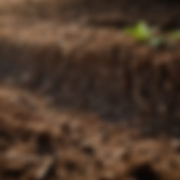 A close-up of soil and plant health monitoring techniques.