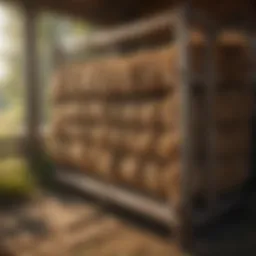 Traditional wooden hay rack design