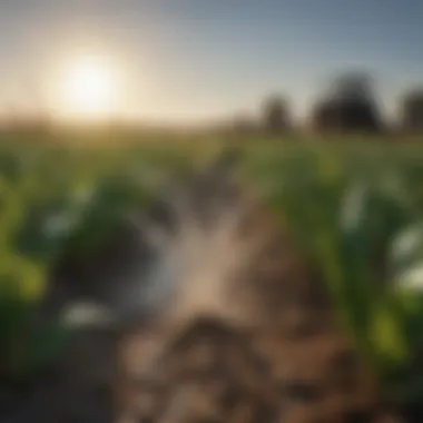 Impact of Surfactants on Crop Health and Growth Healthy crops thriving with surfactant application