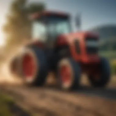 Understanding Tractor Specifications A close-up view of a tractor's specifications and features