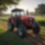 Mahindra tractor navigating Florida farmland