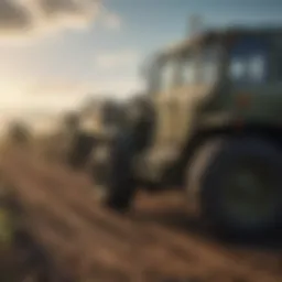 Digital interface showcasing military hire login system