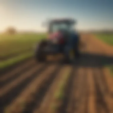 Advancements in Pest Management for Sustainable Agriculture Modern pest control techniques being applied in a field with healthy crops