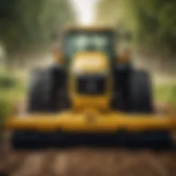 Front view of New Holland Flail Mower showcasing its robust design