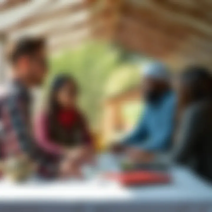 Collaborative partnership meeting in an agricultural context