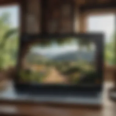 Embracing Technology in Travel Planning A laptop displaying travel booking software