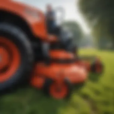 Unique Features of Riggs Mowers Close-up of unique features in Riggs Mowers' latest innovation