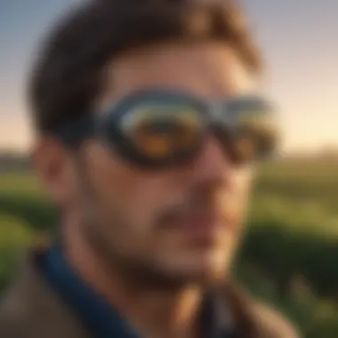 Visual representation of user experiences with LED eye goggles