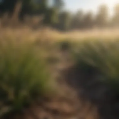 Illustration of the ecological benefits of soft grasses in the environment