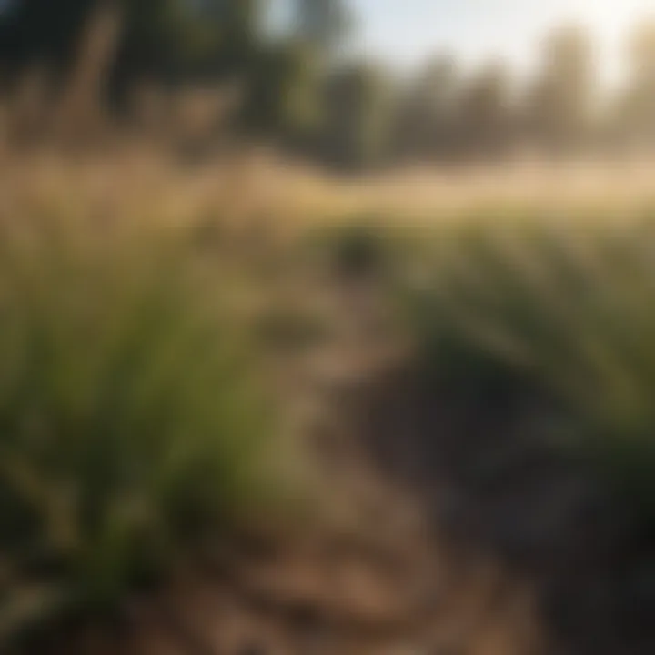 Illustration of the ecological benefits of soft grasses in the environment