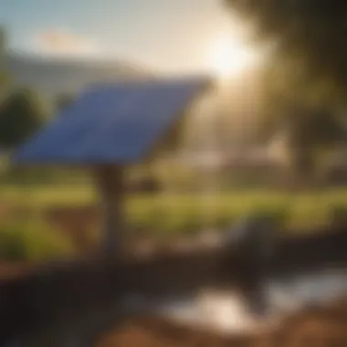 Innovative Solar Water Pumping Solutions Solar-powered water pump in agricultural setting