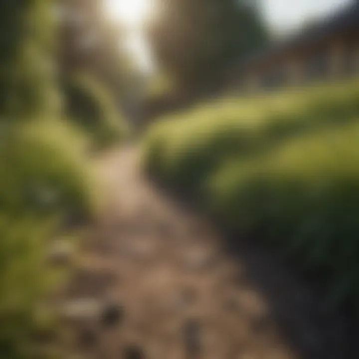 Sustainable landscaping practices with grass