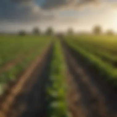 Sustainable Agriculture and Its Role in Food Security Diverse crops thriving in sustainable agricultural practices