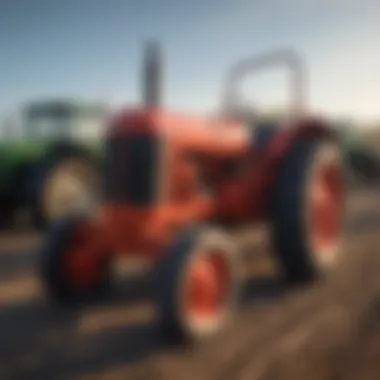 Collection of Used Tractors A collection of used tractors ready for sale