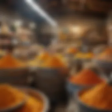 Market Trends Surrounding Uno Turmeric Market display of Uno turmeric products