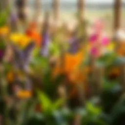 A vibrant botanical illustration showcasing various herbs used in agriculture