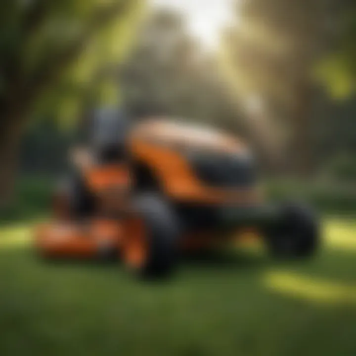User-friendly controls of the Scag Cheetah lawn mower