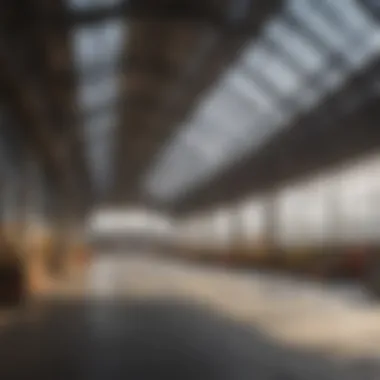 Versatile Interior of a Clear Span Building Interior layout of a used clear span building highlighting versatility