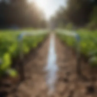 Innovative Irrigation System with Plastic Tubes Innovative irrigation system using plastic tubes