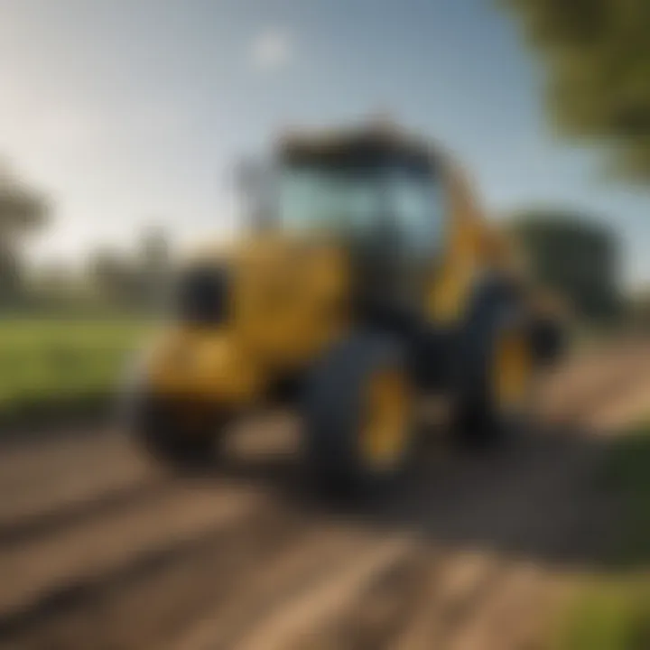 Yanmar front end loader attachment enhancing agricultural efficiency