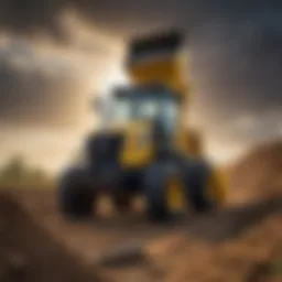 Yanmar front end loader attachment in action