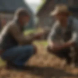 Farmers discussing strategies