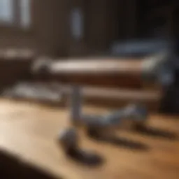 High-quality bolts displayed on a wooden table