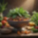 A vibrant array of plant-based ingredients showcasing the future of diets