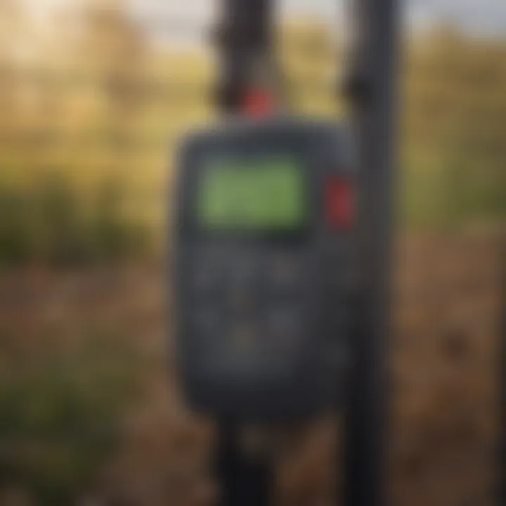 Close-up of Gallagher Electric Fence Tester features