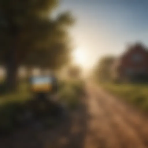Rural landscape with internet connectivity