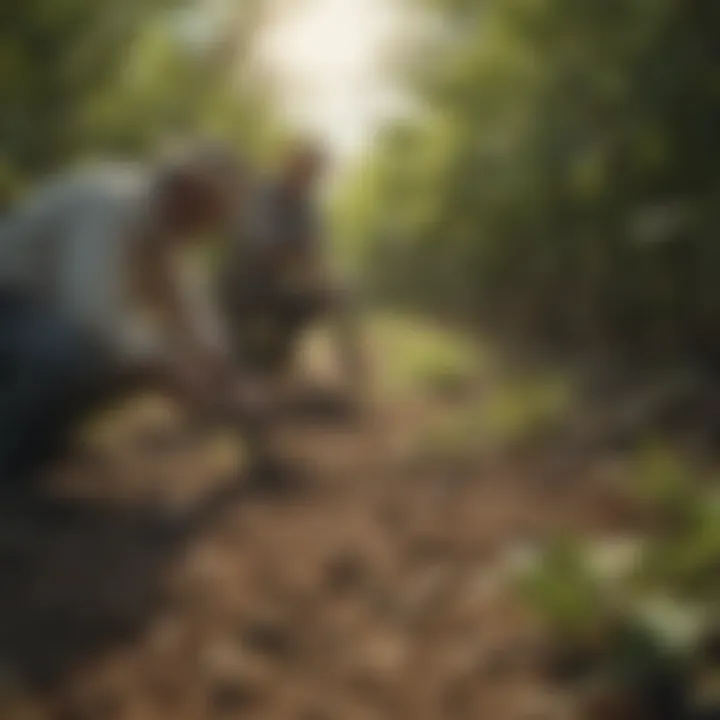 Natural pest management techniques in a vanilla garden