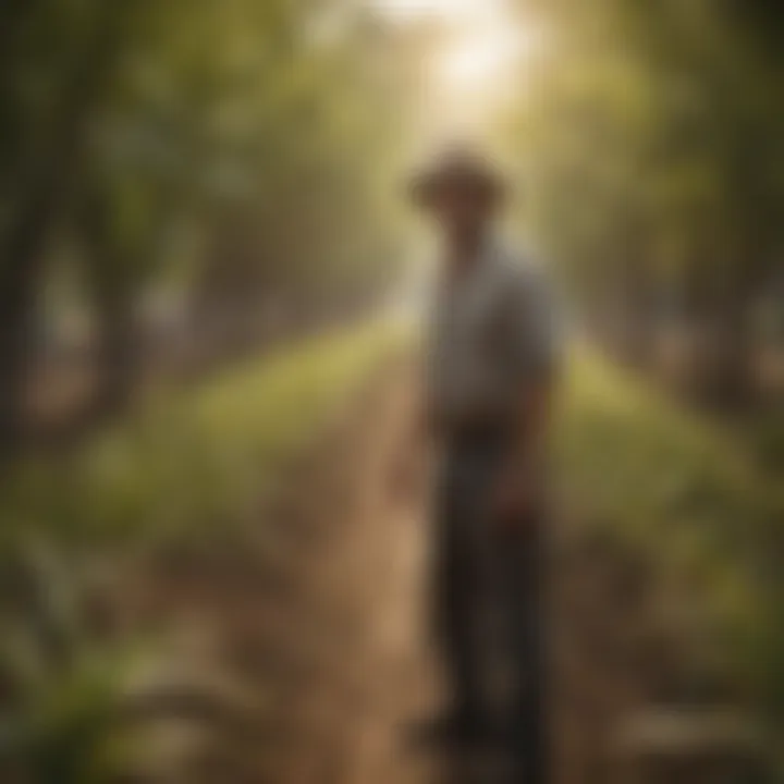 Sustainable vanilla farming landscape