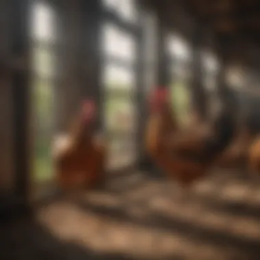 Sustainable Practices in Poultry Farming Sustainable practices in poultry farming with coop door