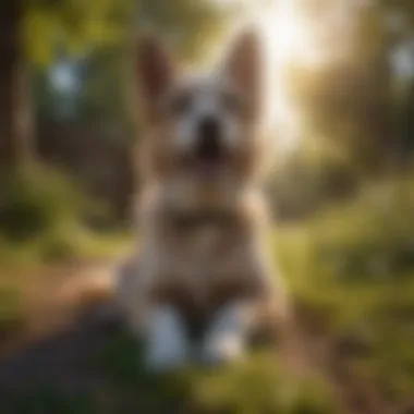Pet Enjoying Outdoors Post Treatment A happy pet playing outdoors after treatment