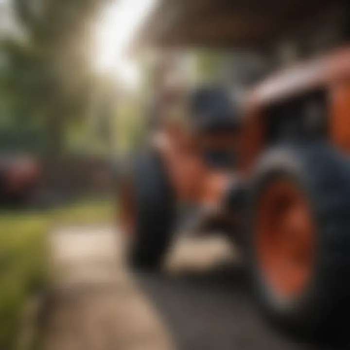 Proper maintenance practices for lawn mower tires.