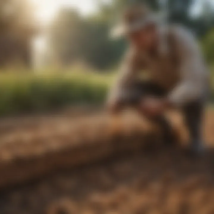 Farmers using detection tools for termites