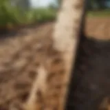 Infested crops showing signs of termite damage
