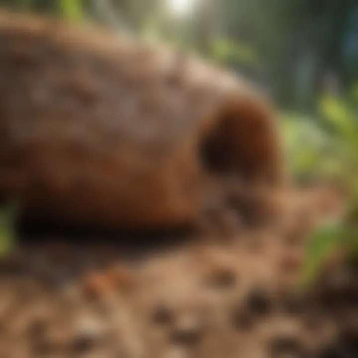 Preventive measures in a garden against termites
