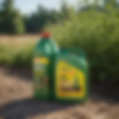 Affordable Weed Killer Options A selection of affordable weed killers on display