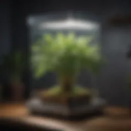 A sleek indoor plant growing machine showcasing modern design