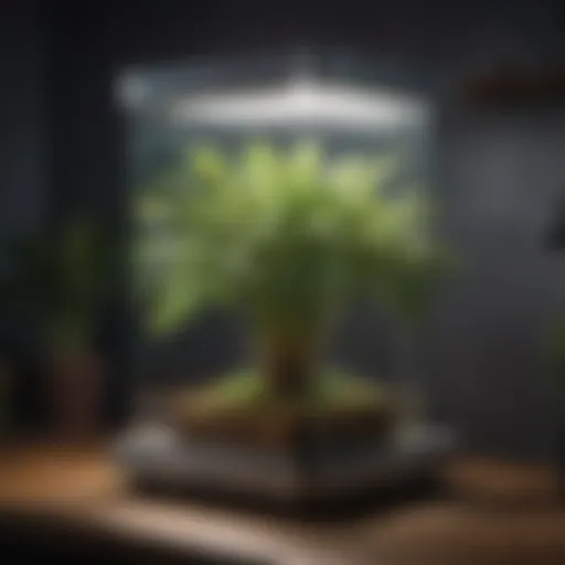 A sleek indoor plant growing machine showcasing modern design