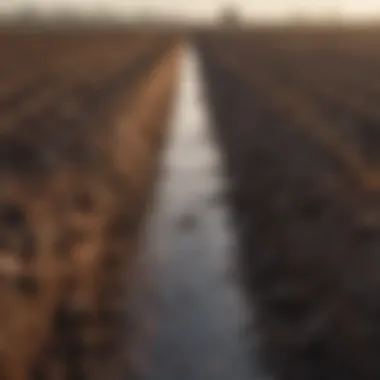 Installing U Channel Drainage in Agriculture U channel drainage installation in agricultural land