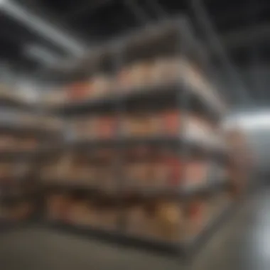 Super Erecta shelving in a commercial setting optimizing storage space