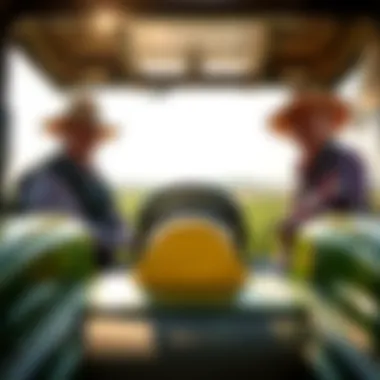 Transforming Farming Practices Farmers using John Deere four seater