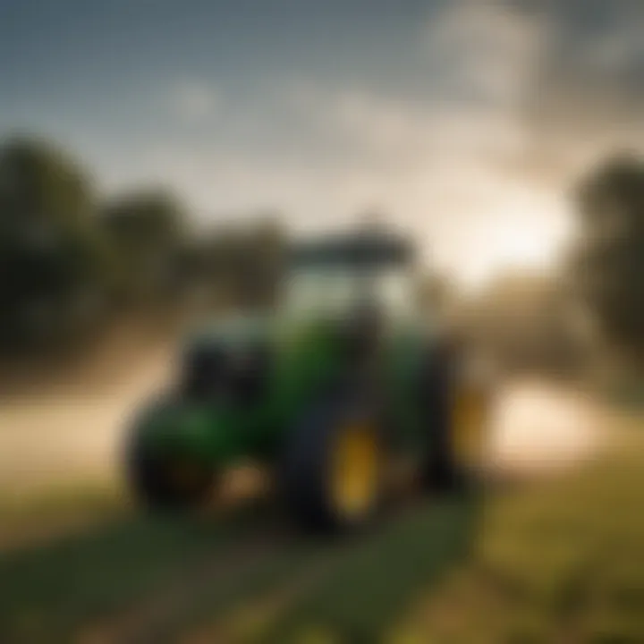 Modern John Deere equipment in action on a local farm